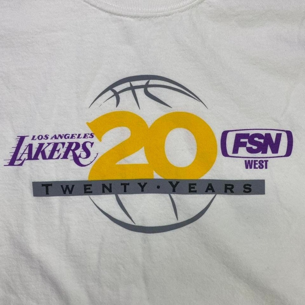 Vintage LA Los Angeles Lakers basketball promo shirt - FSN‎ Kobe era